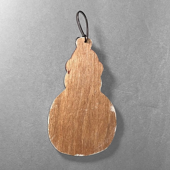 Vintage Rustic Snowman Ornament - Picture 2 of 3